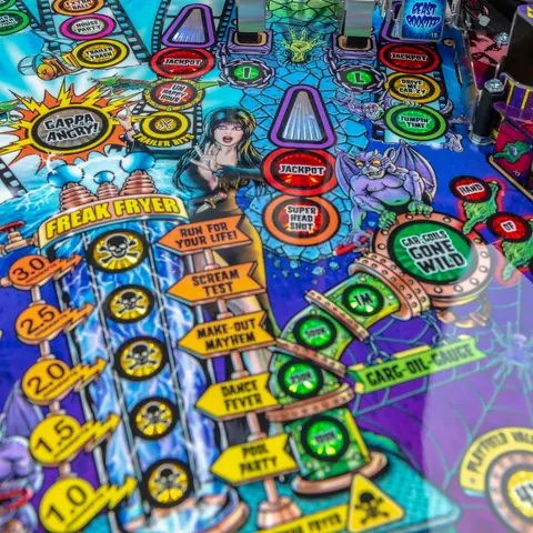 Elvira's House of Horrors playfield detail 3