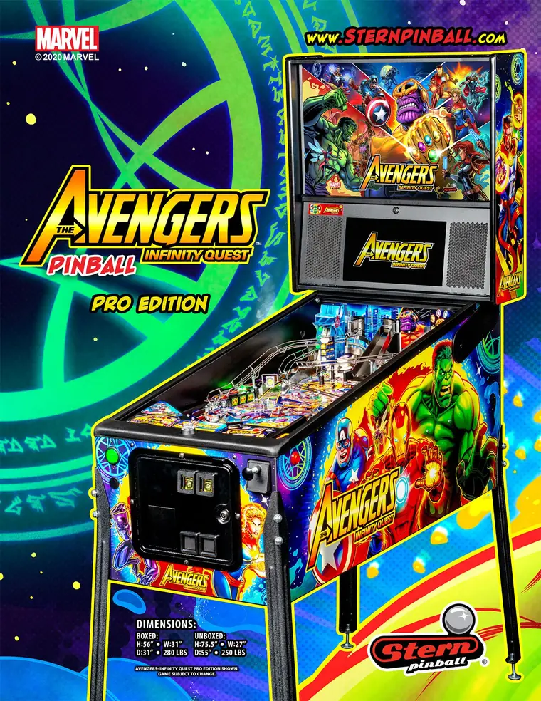 Avengers: Infinity Quest sales flyer, front