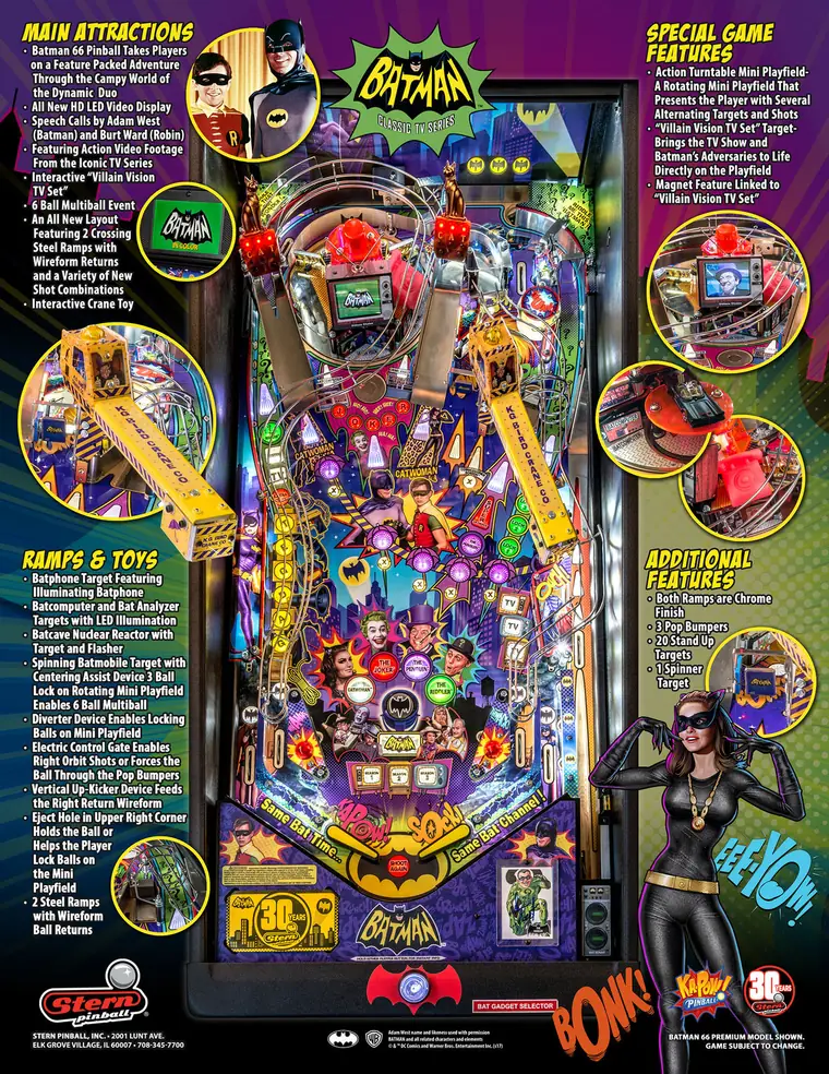 Batman 66 sales flyer, back