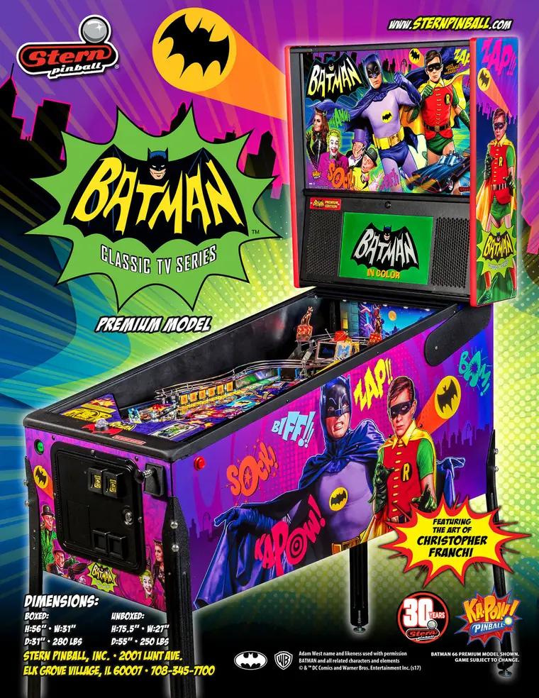 Batman 66 sales flyer, front