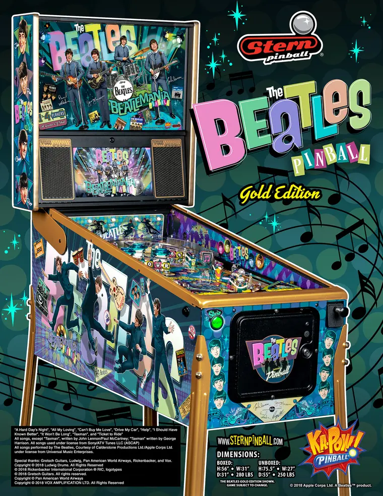 Beatles sales flyer, front