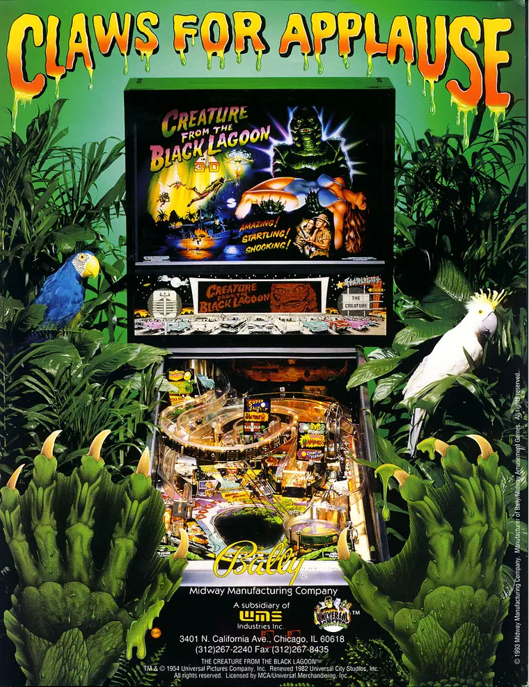 Creature from the Black Lagoon sales flyer, front