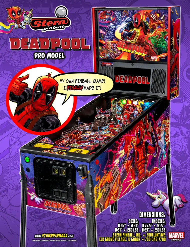 Deadpool sales flyer, front