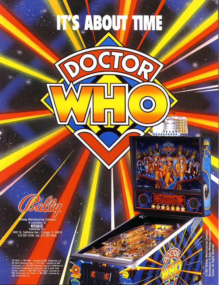 Doctor Who sales flyer, front