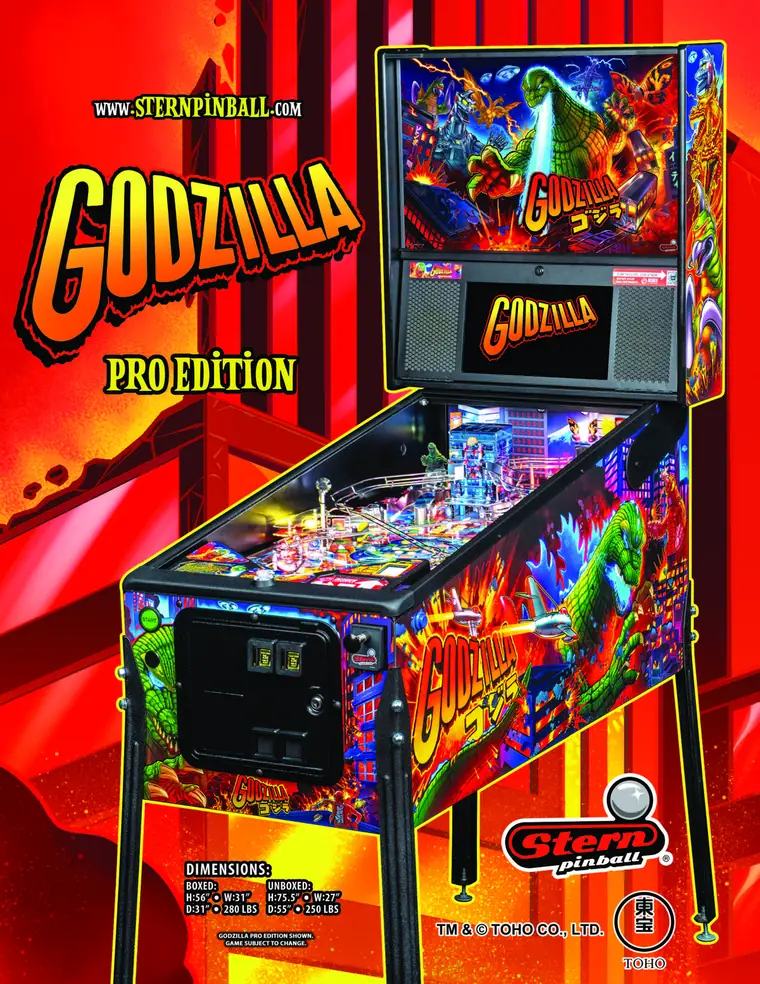 Godzilla sales flyer, front