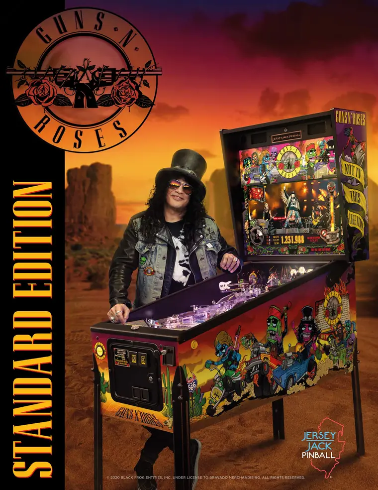 Guns N' Roses sales flyer, front
