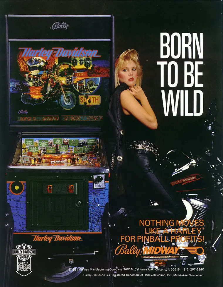 Harley-Davidson sales flyer, front