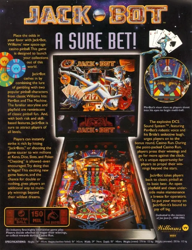 Jack-Bot sales flyer, back