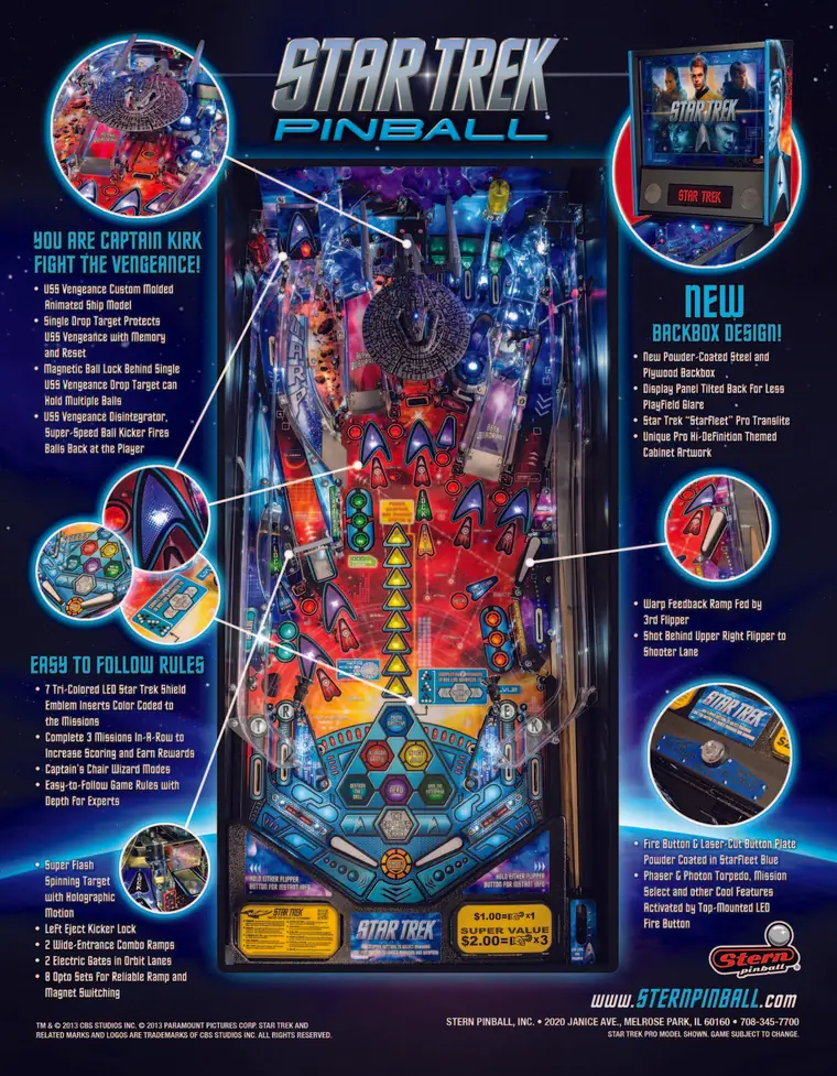 Star Trek sales flyer, back