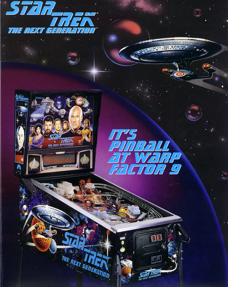 Star Trek: The Next Generation sales flyer, front