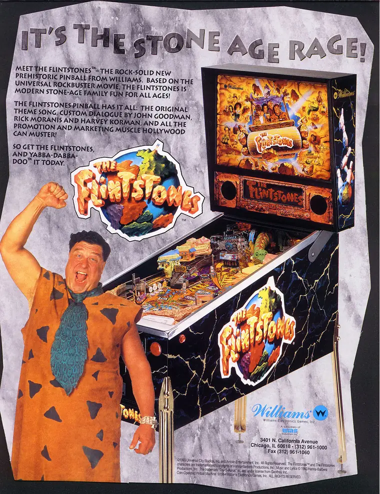 The Flintstones sales flyer, front