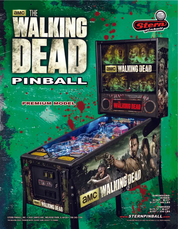 The Walking Dead sales flyer, front