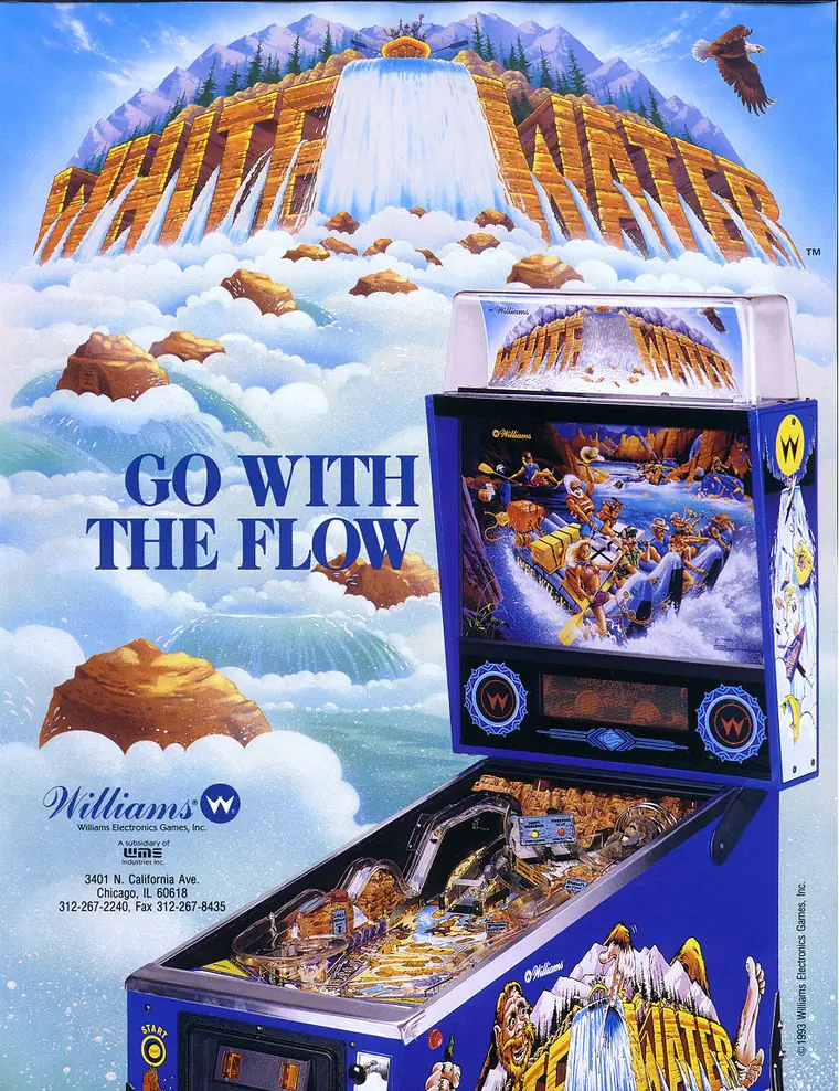 White Water sales flyer, front