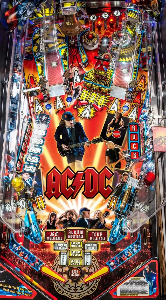 The AC/DC playfield