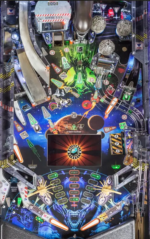 The Alien playfield