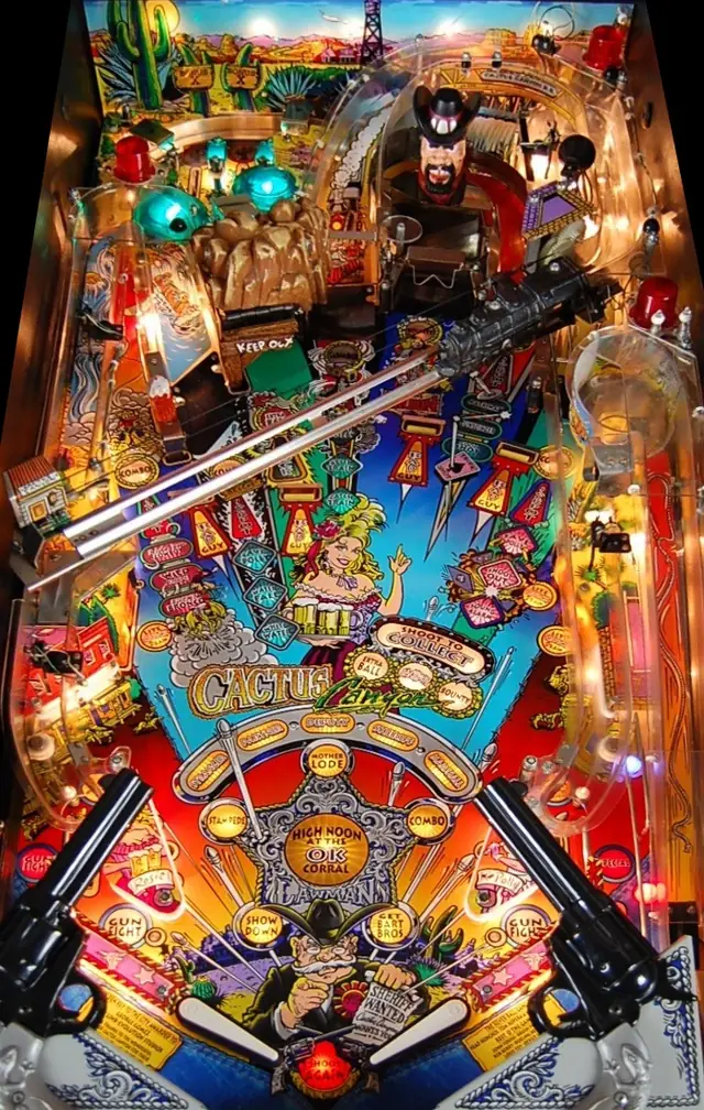 The Cactus Canyon playfield
