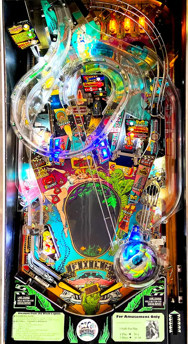 The Creature from the Black Lagoon playfield
