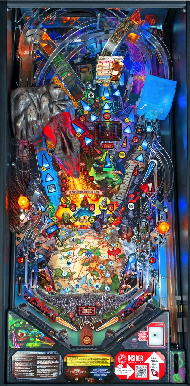 The Dungeons & Dragons: The Tyrant's Eye playfield