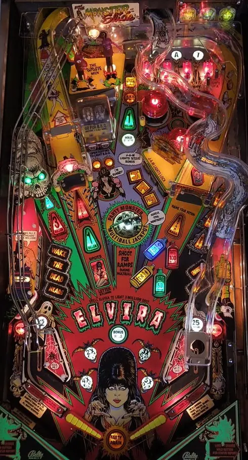 The Elvira and the Party Monsters playfield