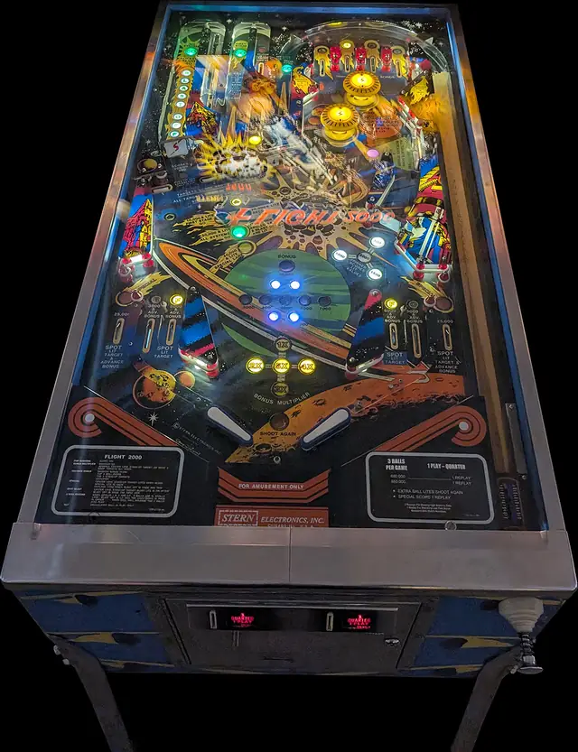 The Flight 2000 playfield