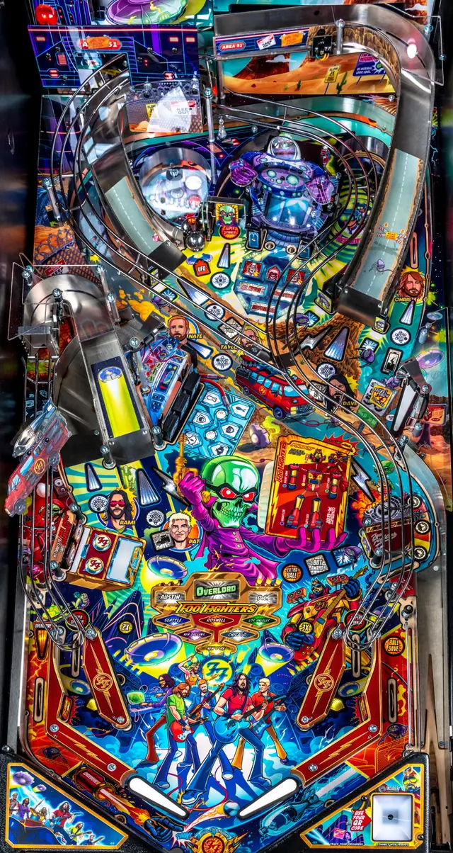 The Foo Fighters playfield