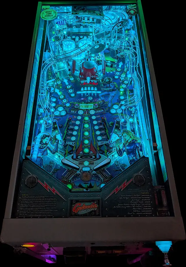 The Galactic Tank Force playfield