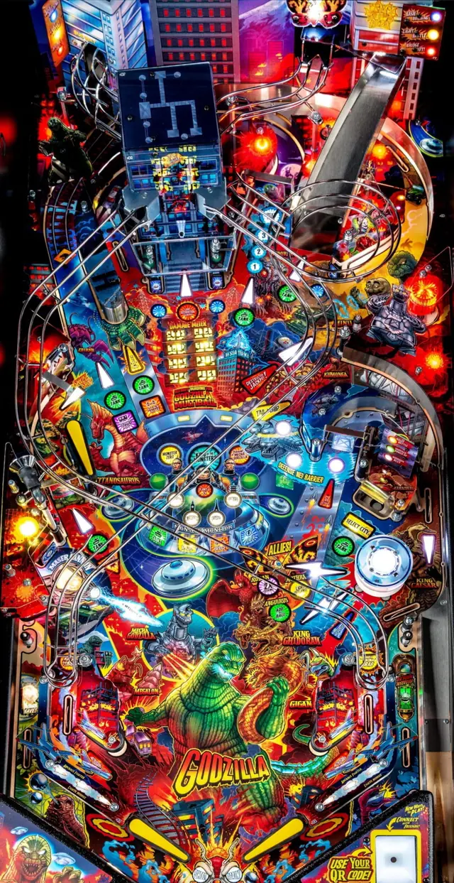 The Godzilla playfield