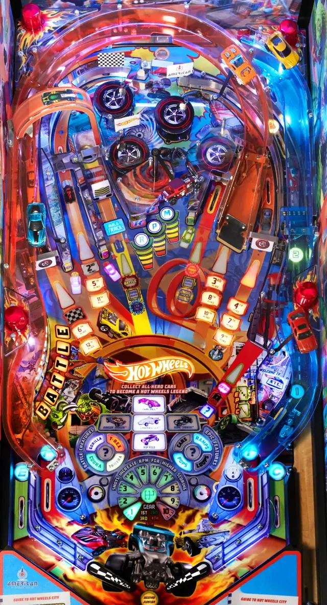 The Hot Wheels playfield
