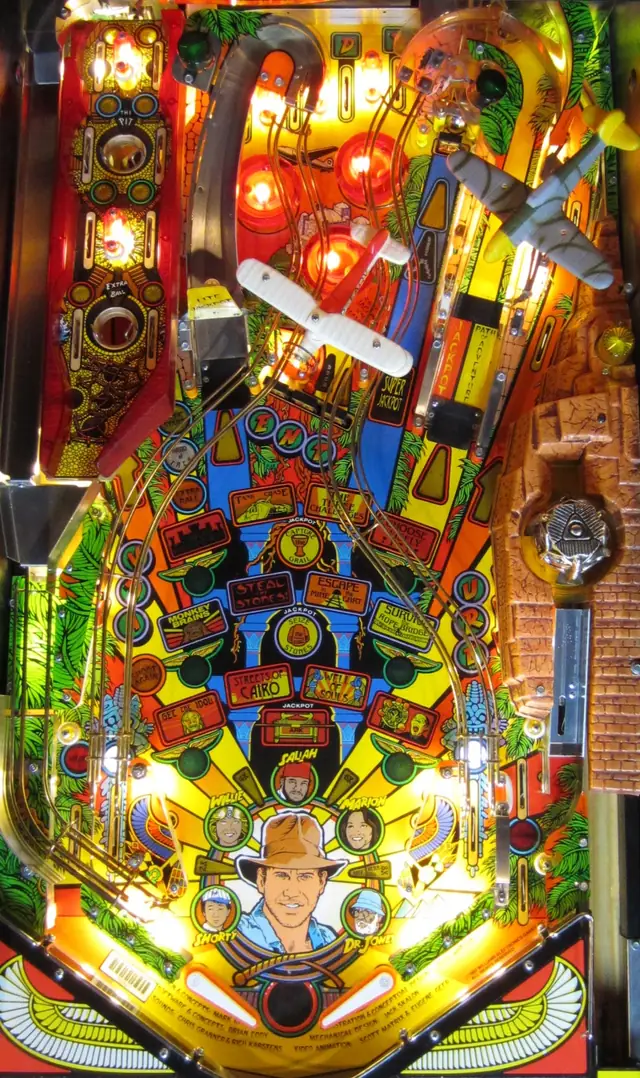 The Indiana Jones: The Pinball Adventure playfield