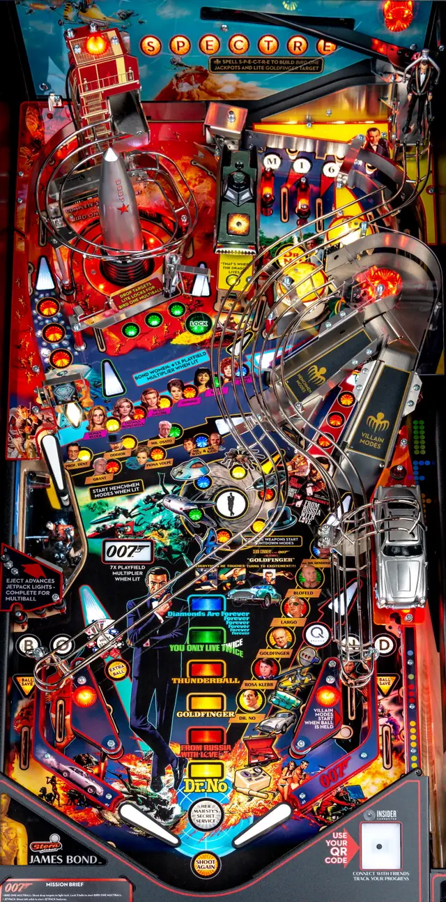 The James Bond 007 playfield
