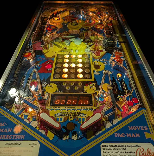 The Mr. & Mrs. Pac-Man playfield