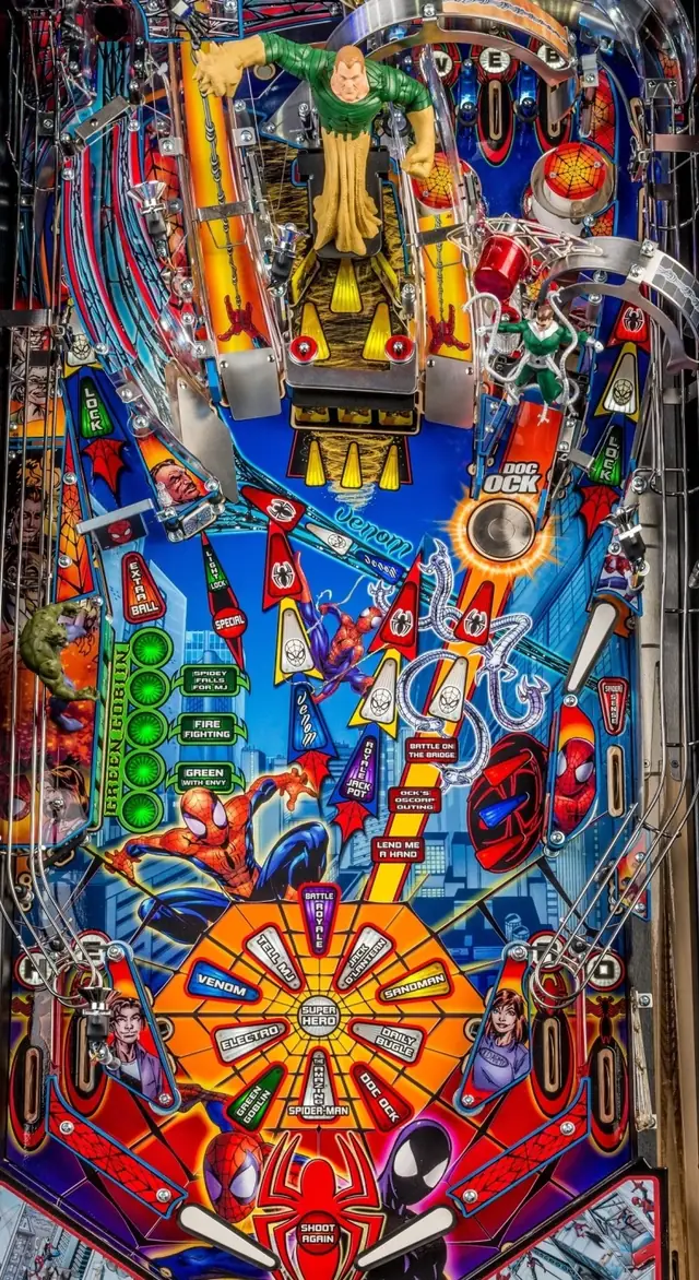 The Spider-Man playfield