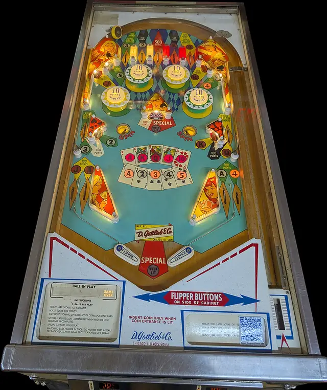 The Spin-A-Card playfield