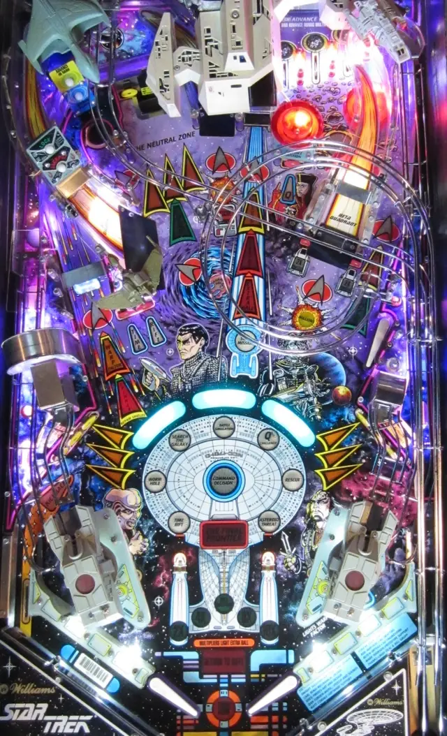 The Star Trek: The Next Generation playfield