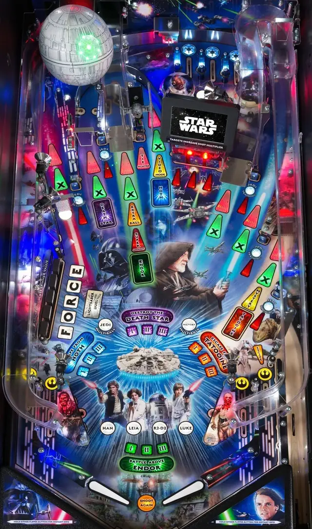 The Star Wars playfield