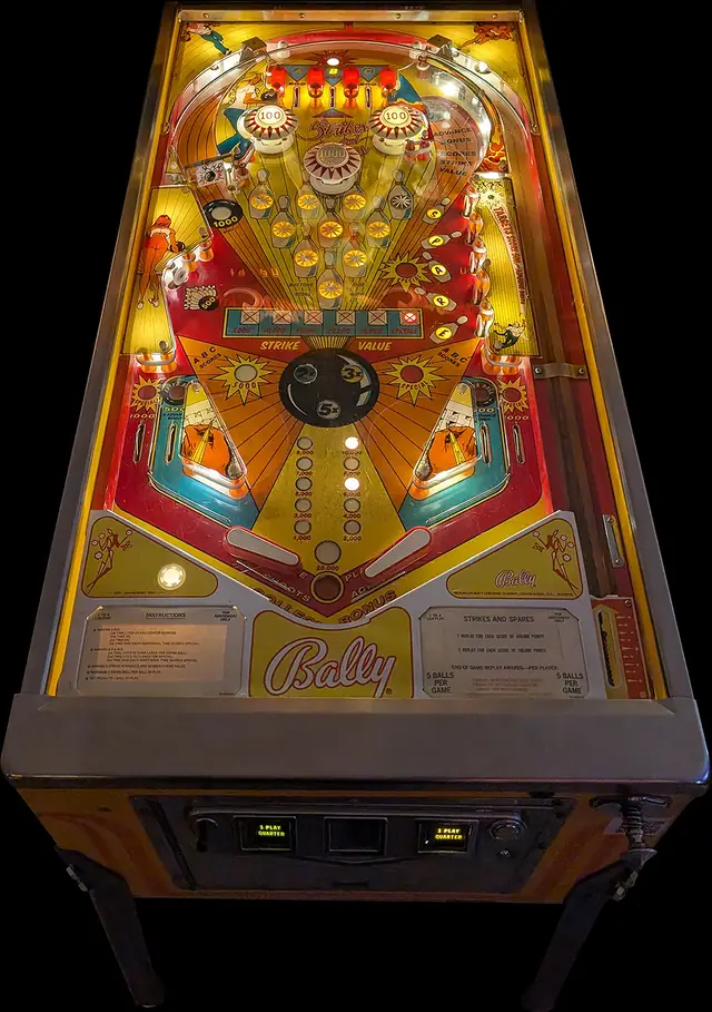 The Strikes and Spares playfield