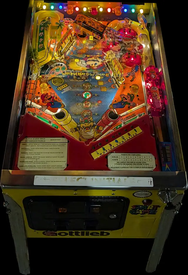 The Super Mario Bros. Mushroom World playfield