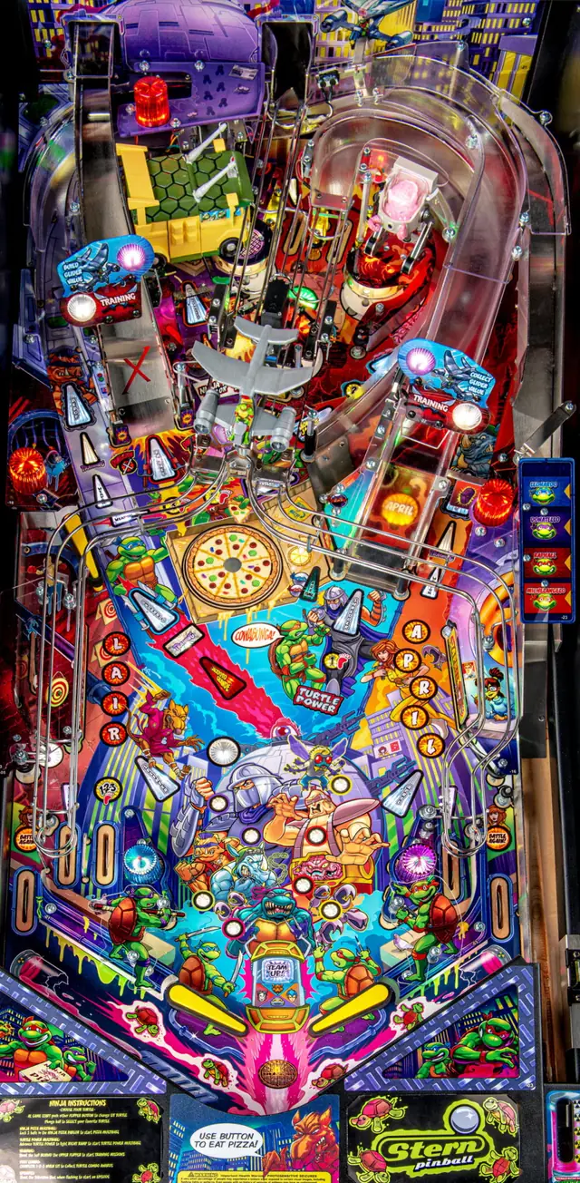 The Teenage Mutant Ninja Turtles playfield