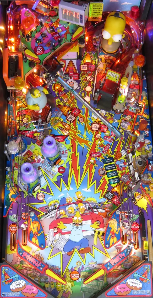 The The Simpsons Pinball Party playfield
