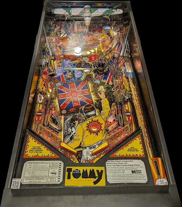 The The Who's Tommy Pinball Wizard playfield