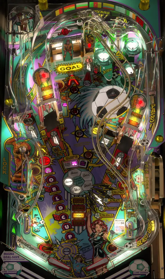 The World Cup Soccer playfield