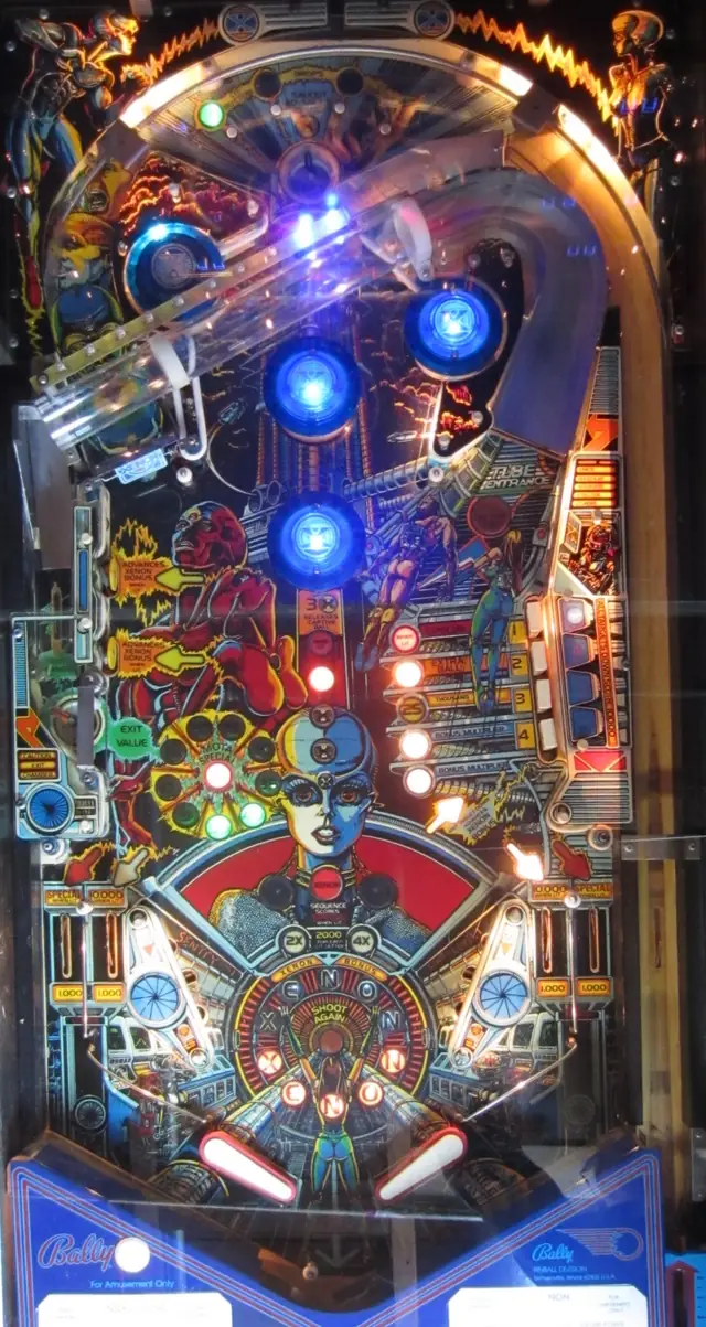 The Xenon playfield